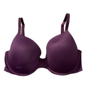 Victorias Secret Pink Campus Smooth Lightly Lined Bra Wine 32DD